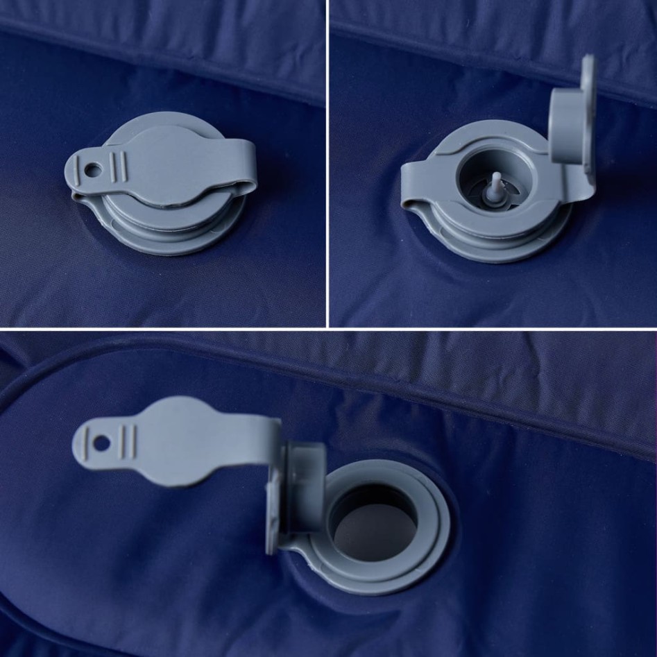 Colchón de camping autoinflable con almohada 1 persona