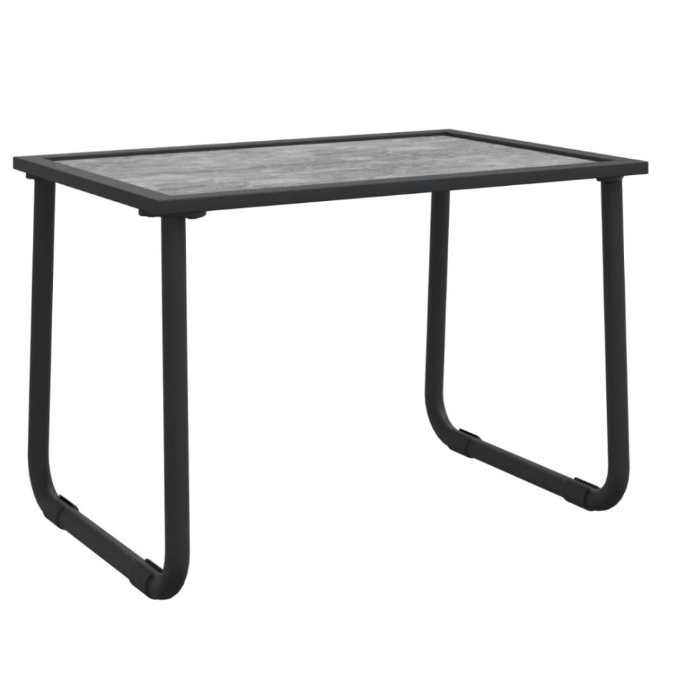 Juego muebles de jardín 4 pzas y cojines acero gris