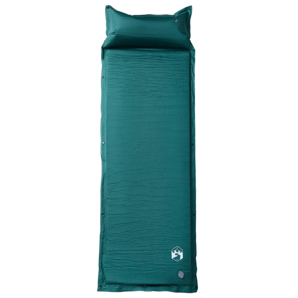 Colchón de camping autoinflable con almohada 1 persona
