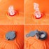 Colchón de camping autoinflable con almohada 1 persona