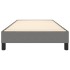 Estructura de cama sin colchón tela gris oscuro 90x200