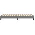 Estructura de cama sin colchón tela gris oscuro 90x200
