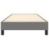 Estructura de cama sin colchón tela gris oscuro 90x200