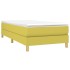 Estructura de cama sin colchón tela verde 90x200