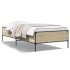Estructura cama madera ingeniería metal roble Sonoma 75x190