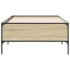 Estructura cama madera ingeniería metal roble Sonoma 75x190