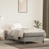 Estructura de cama sin colchón terciopelo gris claro 80x200