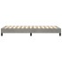 Estructura de cama sin colchón terciopelo gris claro 80x200