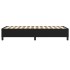 Estructura de cama sin colchón tela negro 90x200