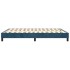 Estructura de cama sin colchón terciopelo azul oscuro