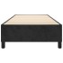 Estructura de cama sin colchón terciopelo negro 100x200