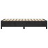 Estructura de cama sin colchón terciopelo negro 100x200