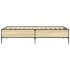 Estructura cama madera ingeniería metal roble Sonoma 90x200