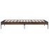 Estructura cama madera ingeniería metal marrón roble 100x200