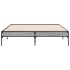 Estructura cama madera ingeniería metal gris Sonoma 120x200