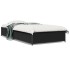 Estructura de cama madera de ingeniería y metal negra 75x190