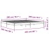 Estructura cama madera ingeniería metal gris Sonoma 200x200