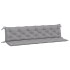 Cojines de banco de jardín 2 uds tela Oxford gris 200x50x7