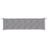 Cojines de banco de jardín 2 uds tela Oxford gris 200x50x7