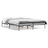 Estructura cama madera ingeniería metal gris Sonoma 140x190