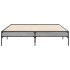 Estructura cama madera ingeniería metal gris Sonoma 140x190