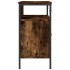 Armario lavabo baño madera ingeniería roble ahumado 80x30x60