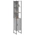 Armario de baño madera de ingeniería gris Sonoma 33x33x185,5