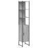 Armario de baño madera de ingeniería gris Sonoma 33x33x185,5