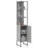 Armario de baño madera de ingeniería gris Sonoma 33x33x185,5
