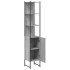 Armario de baño madera de ingeniería gris Sonoma 33x33x185,5