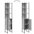 Armario de baño madera de ingeniería gris Sonoma 33x33x185,5