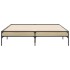 Estructura cama madera ingeniería metal roble Sonoma 120x190
