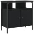 Armario para lavabo de baño madera ingeniería negro 60x30x60