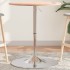 Mesa alta de madera maciza de haya Ø60x89,5