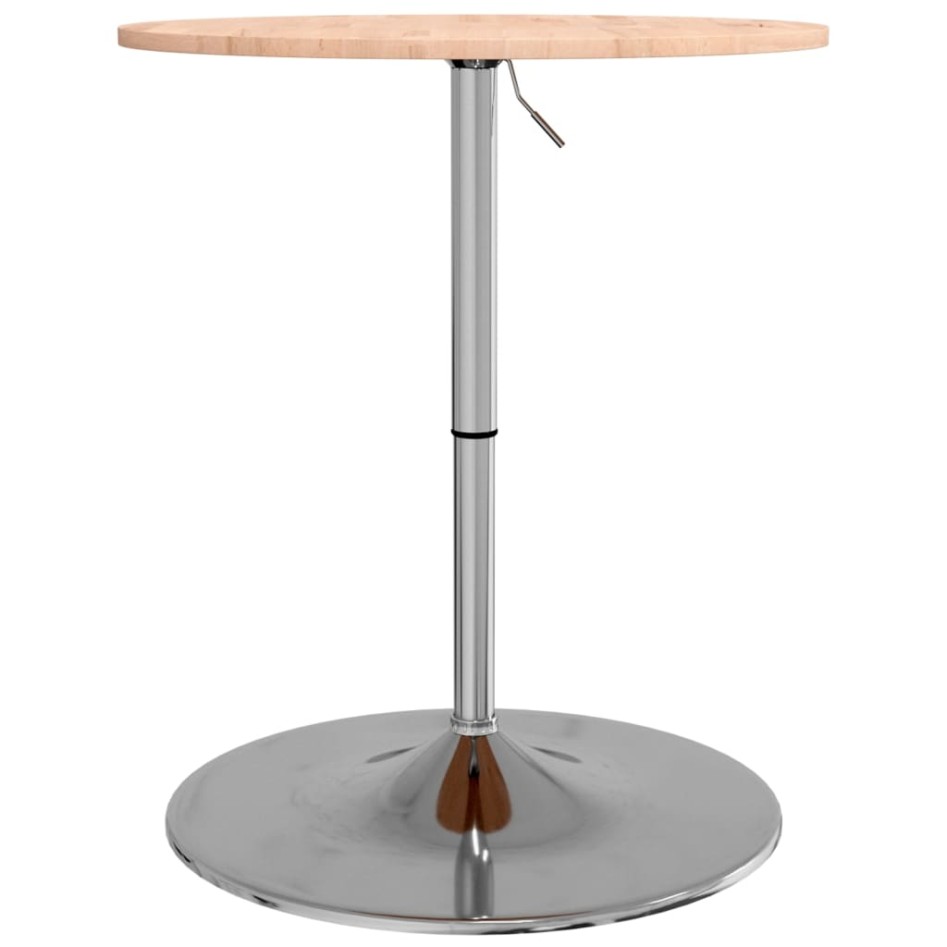 Mesa alta de madera maciza de haya Ø60x89,5