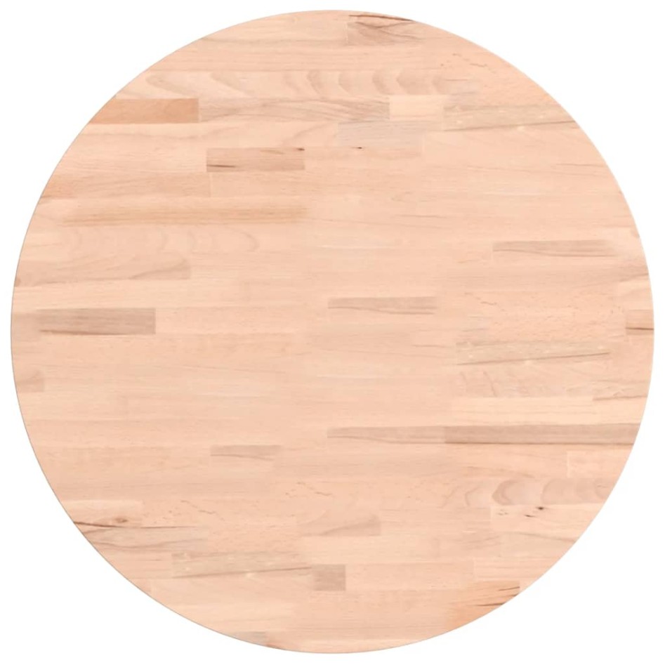 Mesa alta de madera maciza de haya Ø60x89,5