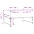 Mesa de centro madera ingeniería metal gris Sonoma 70x50x40