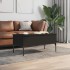 Mesa de centro madera de ingeniería y metal negro 100x50x45