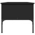 Mesa de centro madera de ingeniería y metal negro 100x50x45