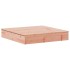 Arenero con tapa madera maciza Douglas 111x111x19,5