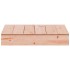 Arenero con tapa madera maciza Douglas 111x111x19,5