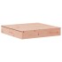 Arenero con tapa madera maciza Douglas 111x111x19,5