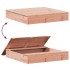Arenero con tapa madera maciza Douglas 111x111x19,5