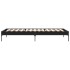 Estructura de cama madera de ingeniería y metal negra 90x190