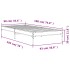 Estructura de cama madera de ingeniería y metal negra 90x190