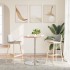 Mesa alta de madera maciza roble Ø60x89,5