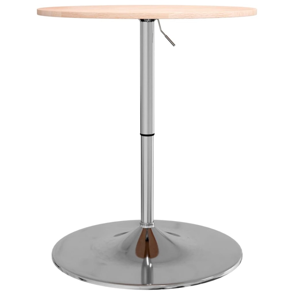 Mesa alta de madera maciza roble Ø60x89,5