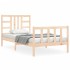 Estructura de cama sin colchón madera maciza de pino 90x200