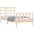 Estructura de cama sin colchón madera maciza de pino 90x200