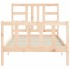 Estructura de cama sin colchón madera maciza de pino 90x200